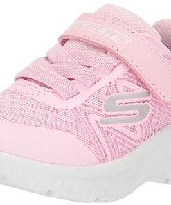 Skechers Kids Girls Microspec Plus-Swirl Sweet Sneaker, Light Pink, 11 Little Kid