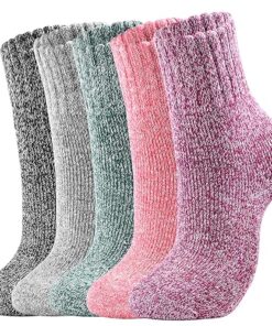 coclothy Wool Socks for Women – Womens Wool Socks Winter Socks for men Warm Thick Knit Wool Soft Vintage Casual Crew Socks