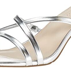 The Drop Women’s Amelie Strappy Square Toe Heeled Sandal, Silver, 9