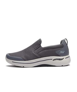 Skechers Men’s Gowalk Arch Fit-Athletic Slip-On Casual Loafer Walking Shoe Sneaker, Charcoal, 11.5 X-Wide