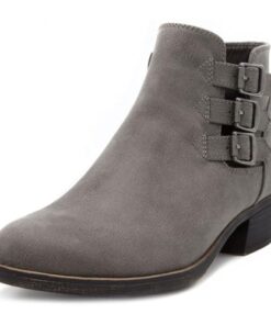 LONDON FOG Womens Tommy Ankle Boot Grey 9