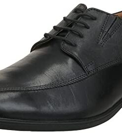 Clarks Men’s Tilden Walk Black Leather 12 D – Medium