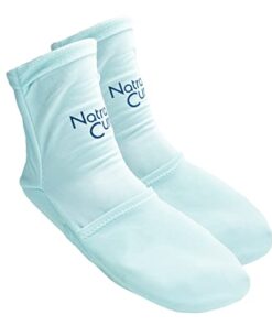 NatraCure Cold Therapy Socks – Reusable Gel Ice Frozen Slippers for Feet, Heels, Swelling, Edema, Arch, Chemotherapy, Arthritis, Neuropathy, Plantar Fasciitis, Post Partum Foot – Size: Small/Medium