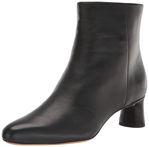 Vince Women’s Hilda Booties Ankle Boot, Black Leather, 6