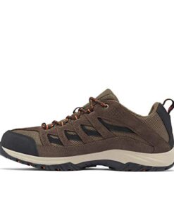 Columbia Mens Crestwood Hiking Shoe Breathable, High-Traction Grip, Camo Brown, Heatwave, 11 US