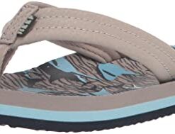 Reef Kids Boys Sandals, Kids Ahi, Tan Sharks, 6