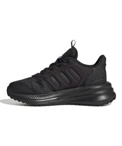 adidas X_PLRPHASE Sneaker, Black/Black/White, 4 US Unisex Big Kid