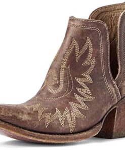 Ariat Womens Dixon Western Boot Naturally Distressed Brown 7.5