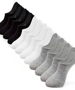 IDEGG No Show Socks Womens and Men Low Cut Ankle Short Anti-slid Athletic Running Novelty Casual Invisible Liner Socks