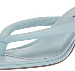 Steve Madden Women’s MOXXI Heeled Sandal, Light Blue, 8.5