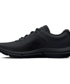 Under Armour Men’s Charged Assert 10 Running Shoe, (004) Black/Black/Black, 11