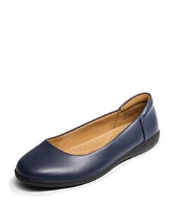 DREAM PAIRS Womens Comfortable Ballet Dressy Work Flats – Round Toe Slip on Office Shoes, Navy – 9 (Sdfa2312w)