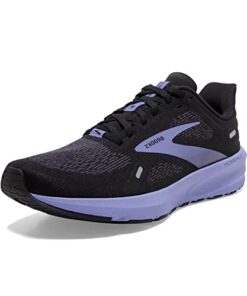 Brooks Women’s Launch 9 Neutral Running Shoe – Black/Ebony/Purple – 9.5