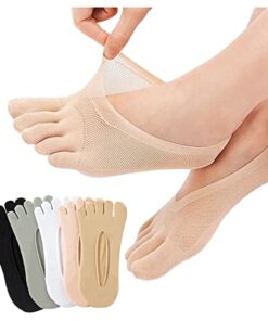 OYKOSE 5Pair Sockalign Usa Toe Socks for Bunions, Orthoes Bunion Relief Socks Women, Sock Align Toe Socks for Women for Bunions, Bunion Corrector for Women