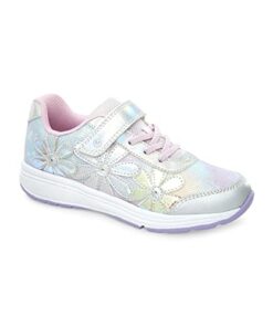 Stride rite Girls SR Lighted Glimmer Sneaker, Iridescent, 12 Little Kid