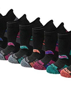 Saucony Women’s Performance Heel Tab Athletic Socks (8 & 16, Assorted Darks (8 Pairs), Shoe Size: 5-7