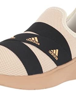 adidas Women’s Puremotion Adapt Sportswear Sneaker, Off White/Acid Orange/Core Black, 10