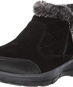 Skechers Women’s Easy Going-Girl Crush Ankle Boot, Black, 9