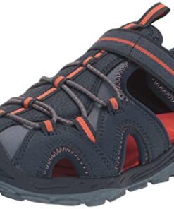 Merrell Hydro 2 Sport Sandal, Navy/Orange, 5 US Unisex Big Kid