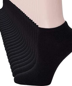 UoUoUosocks 14 Pairs Low Cut Ankle Socks for Men/Women Thin Athletic Sock pack sock(black