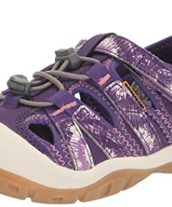 KEEN Knotch Creek Casual Comfortable Sandals, Tillandsia Purple/English Lavender, 1 US Unisex Big Kid