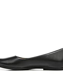 Naturalizer Womens Maxwell Round Toe Comfortable Classic Slip On Ballet Flats ,Black Leather,10.5M