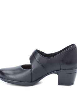 Clarks womens Emslie Lulin Dress Pump, Black, 6.5 US