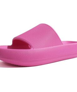 Noveltyworld Pillow Slippers for Women Recovery Slide Sandals Shower Slides Shoes,Hot Pink,7