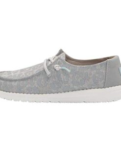 Hey Dude Girl’s Wendy Youth Cat Eye Grey Size 13 | Girl’s Shoes | Girl’s Lace Up Loafers | Comfortable & Light-Weight