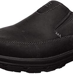 Skechers Men’s Segment The Search Slip On Loafer,Black Leather,8 M US