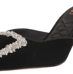 Sam Edelman Women’s Brit Mule, Black Luster, 7.5