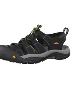 KEEN Men’s Newport H2 Closed Toe Water Sandals, Black, 13