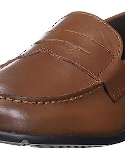 Rockport mens Classic Penny loafers shoes, Dark Brown, 9 Wide US