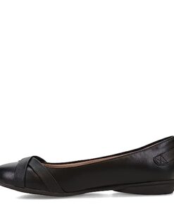 LifeStride womens Adalene Ballet Flat, Black, 11 Wide US