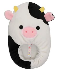 Squishmallows KellyToy Kids Slippers Plush (Connor Cow (Size 13/1))