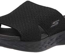 Skechers Women’s Slide Sandal, Black, 8