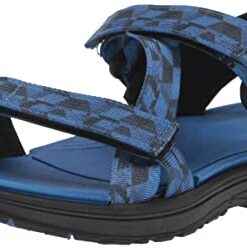 Northside Bayview Sandal, Blue/Gray, 5 US Unisex Big Kid