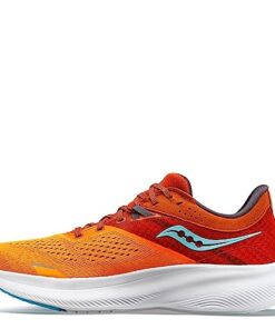 Saucony Men’s Ride 16 Sneaker, Marigold/Lava, 11