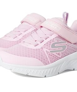 Skechers Kids Girls Microspec Plus-Swirl Sweet Sneaker, Light Pink, 1 Little Kid