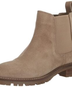 Steve Madden Women’s Leopold Chelsea Boot, Oatmeal Suede, 8