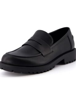 CUSHIONAIRE Women’s Rizzo Slip on Loafer +Memory Foam, Wide Widths Available, Black 8.5 W