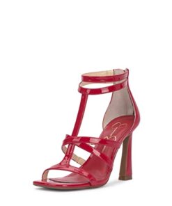 Jessica Simpson Women’s Aaralyn High Heel Sandal Heeled, Red Muse, 8