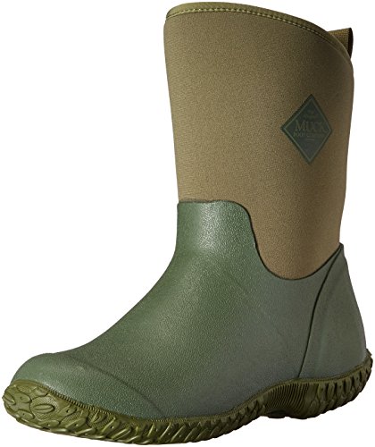 Muck Boot Muckster ll Mid-Height Women’s Rubber Garden Boots, Green w/ Floral Print Lining, 7 B US