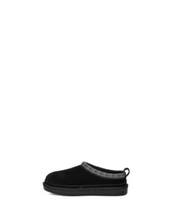 Koolaburra by UGG K BURREE Slipper, Black, 4 US Unisex Little Kid