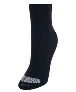 Hanes womens Cool Comfort Toe Support Ankle Socks, 6-pair Pack Casual Sock, Black/White Vent, 8-12-Aug US