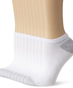 Hanes womens 10-pair Value Pack No Show fashion liner socks, White, 8 12 US