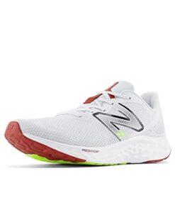 New Balance Men’s Fresh Foam Arishi V4 Running Shoe, Quartz Grey/Brick Red, 11 X-Wide