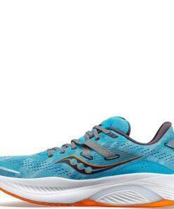 Saucony Men’s Guide 16 Sneaker, Agave/Marigold, 10