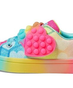 Skechers Kids Girls Twinkle Toes TWI-Lites 2.0-Heart Pops Sneaker, Multi, 12 Little Kid