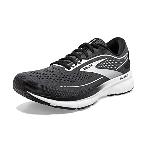 Brooks Women’s Trace 2 Neutral Running Shoe – Ebony/Black/White – 9 Wide